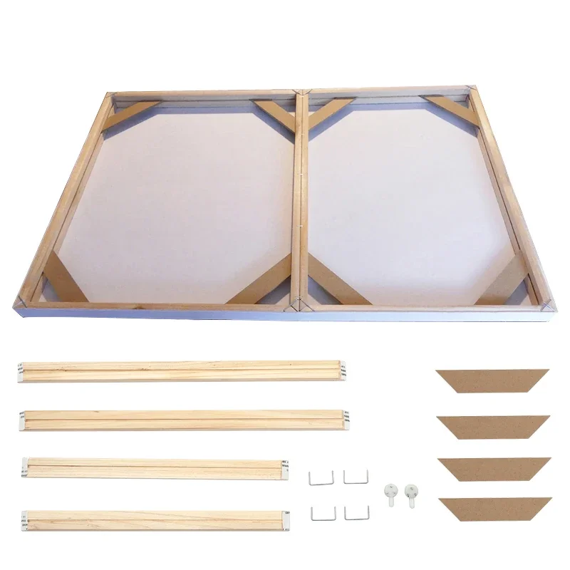 DIY Wood 30x40 40x80 50x100CM Canvas Painting Poster Wall Home Decoration Photo Hanging Picture Frame H260306