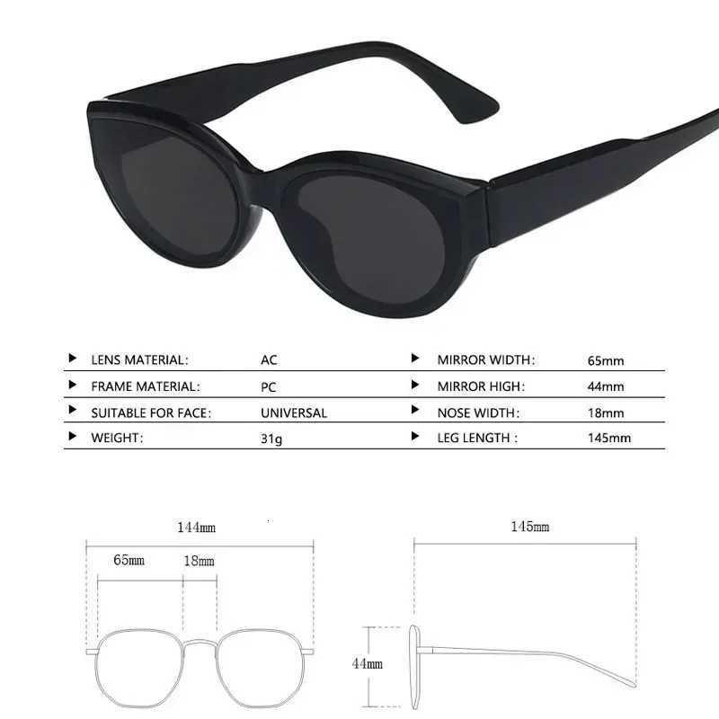 High-end Trend UV Resistant Sunes Vintage Cat Eye Small Fe Sunes Men Wen Sun Protection and Driving Sunes W250709