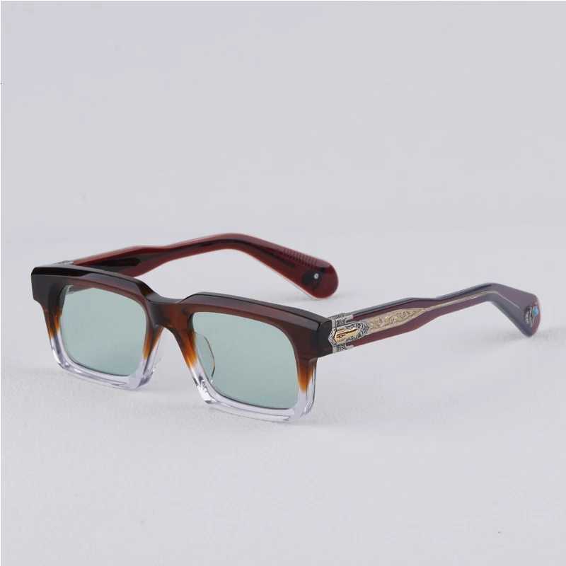 2025 Trendy Luxury Brands Square INS Sty Sunes Uv400 Wen and Men es Acetate Handmade Japan Sty Eyewear With Case W250709