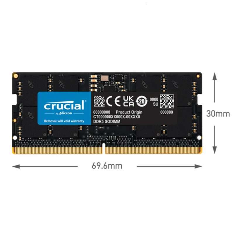 Crucial RAM 16GB 24GB 32GB 48GB DDR5 5600MHz PC5-44800 Laptop Memory non-ECC SODIMM