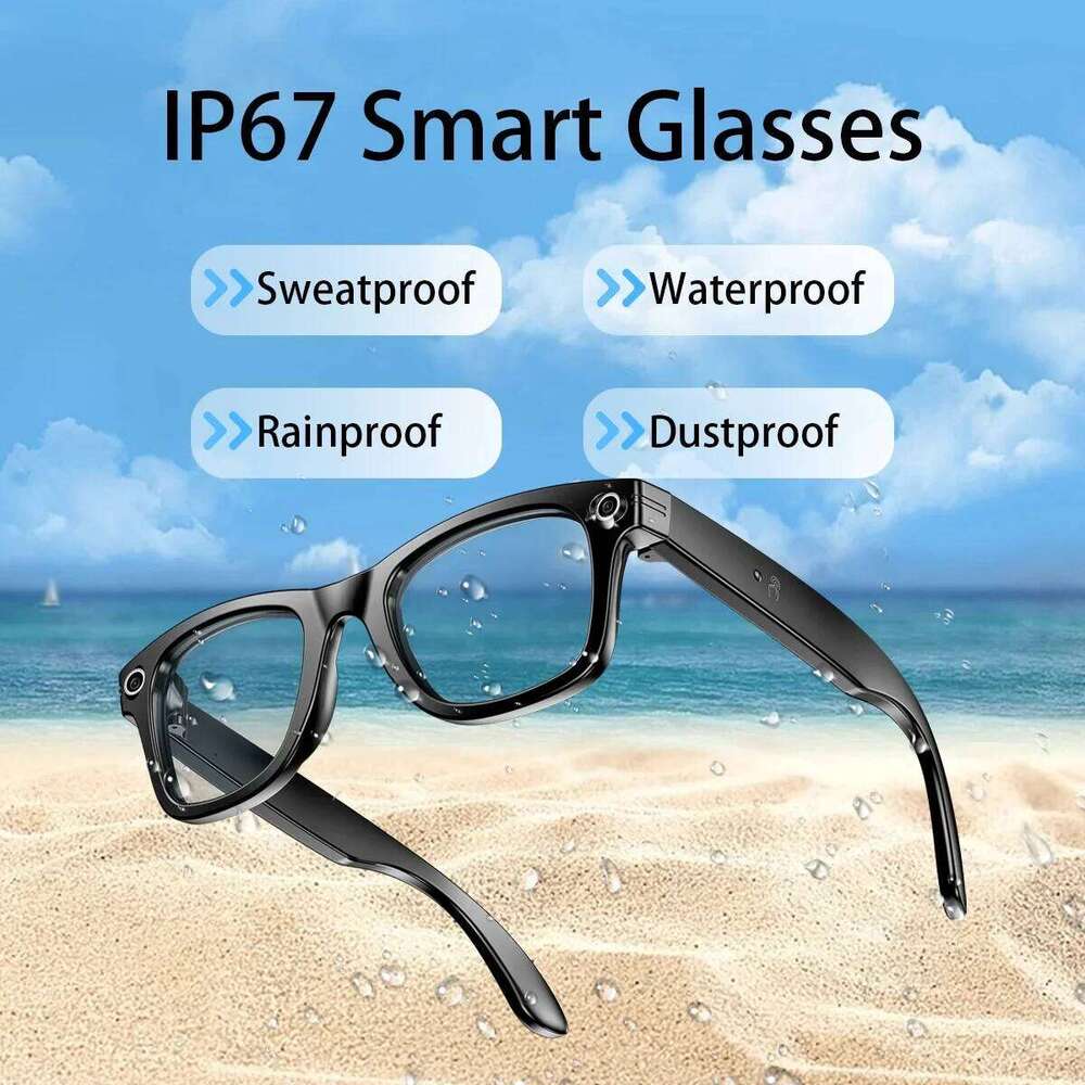 Designer famous brand AI translation smart bluetooth men and women travel conversation headset with speaker camera sunglasses