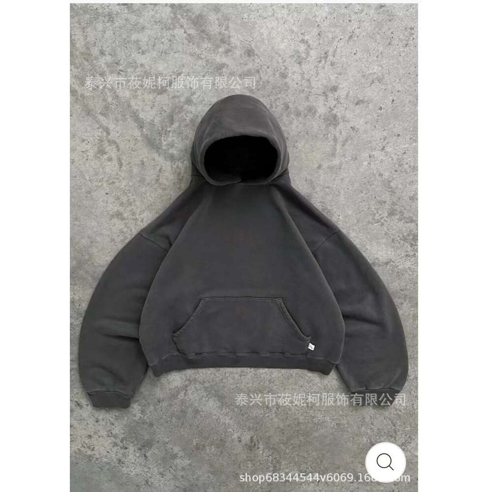 Autumn Winter New Solid Color Loose High Street Trendy Personality Couple Hoodie Women's Hooded B5