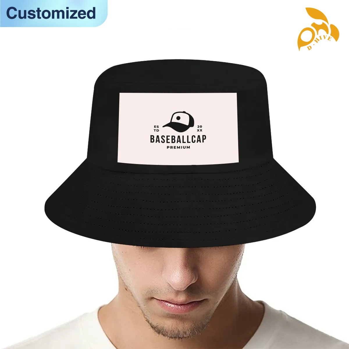 free shipping of customized Adult double-layer fisherman's hat with exquisite patterns from US