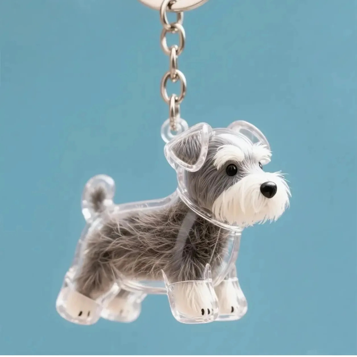 Dog Hair Storage Cute Pendant Keychain Bag Pendant Couple Car Key Chains Jewelry Souvenir Collection Gift Decoration Accessories 250708
