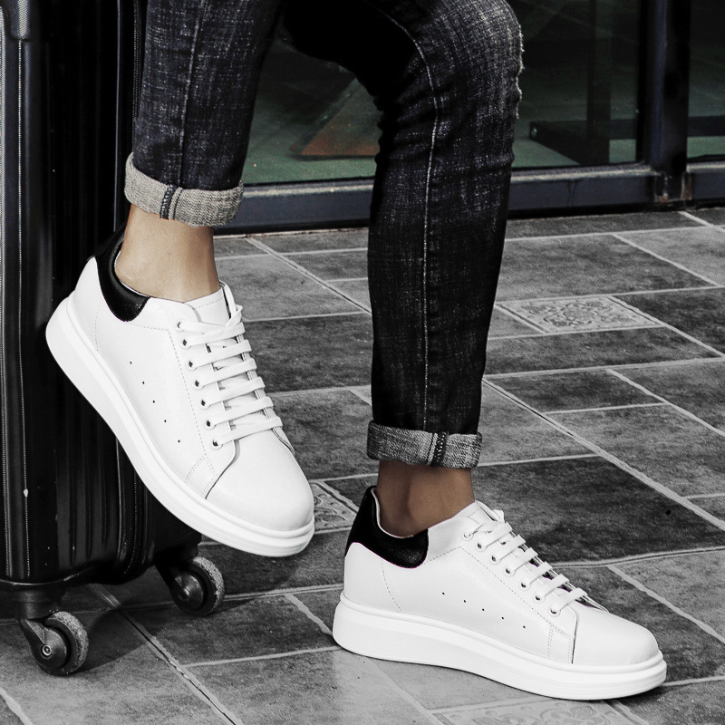 Luxury Elevator Shoes Men Women Sneakers Height Increasing Shoes Invisible 8CM Heighten Sports Shoes Man Taller Lift White Shoes