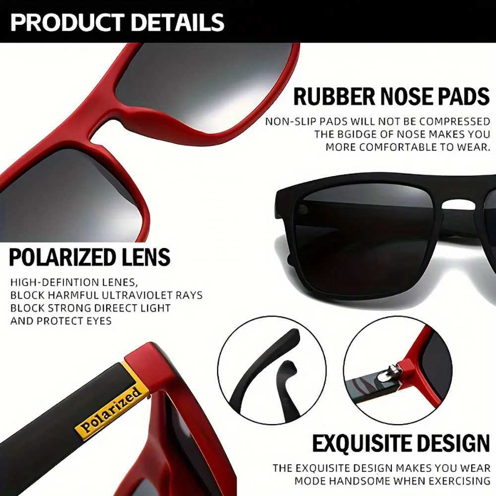 2pcs Polarized UV Protection Sunglasses Anti-Glare Sunglasses for Summer Party Vacation Travel Driving Fishing W250709