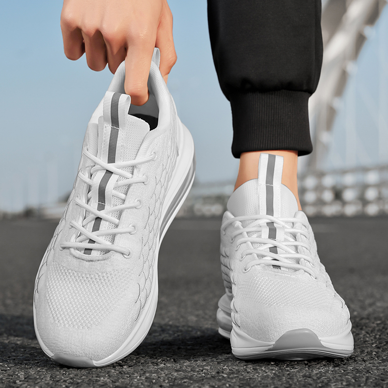 9021- New Summer Air Cushioned Men's Shoes, Shock Absorbed Sports and Leisure Shoes, Mesh Shoes, Running Shoes, Breathable and Versatile Shoes