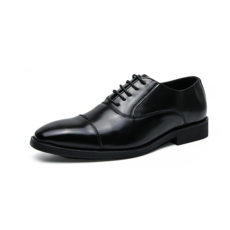 1882-1 British men's formal leather shoes, cowhide pointed shoes, groom's wedding shoes, business casual men's shoes