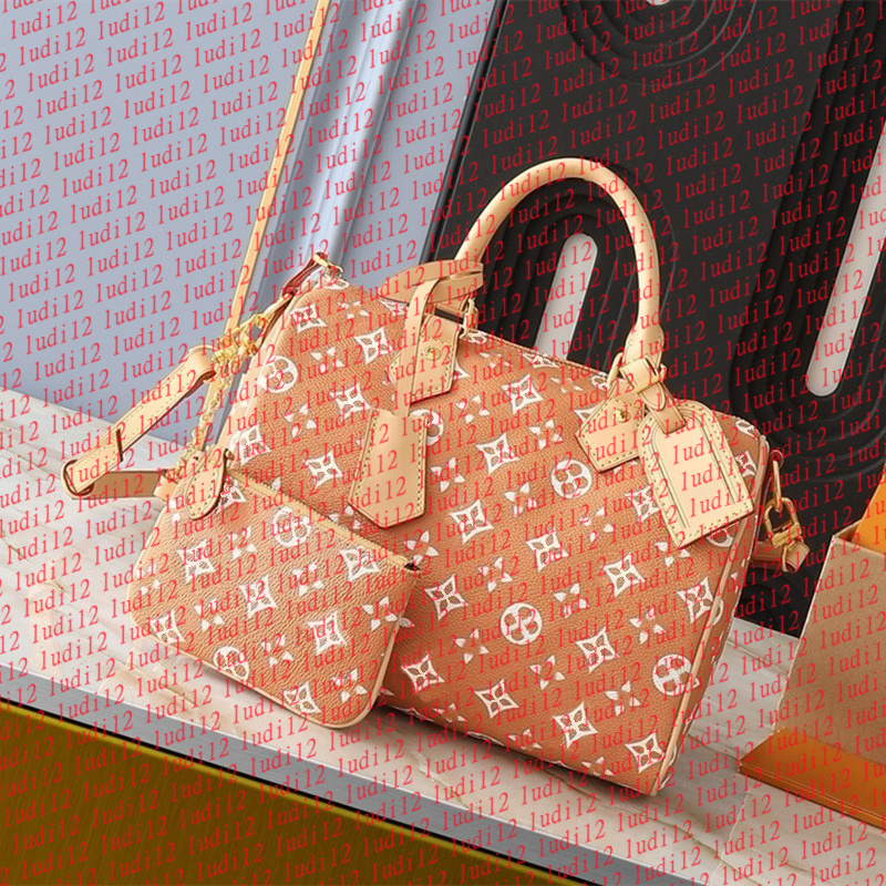 NEW Top quality speedyity25 bag Womens crossbody shoulder bag Original designer handbag mirror quality leather chain bags expensive tote Pillow bag wallet tote 18a