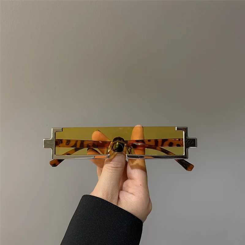 New Joi Body Rectang Sunglasses Wen Metal Fe Fashion Sunglasses Mens Hip-hop Personality Eyewear UV400 Sunglasses W250709