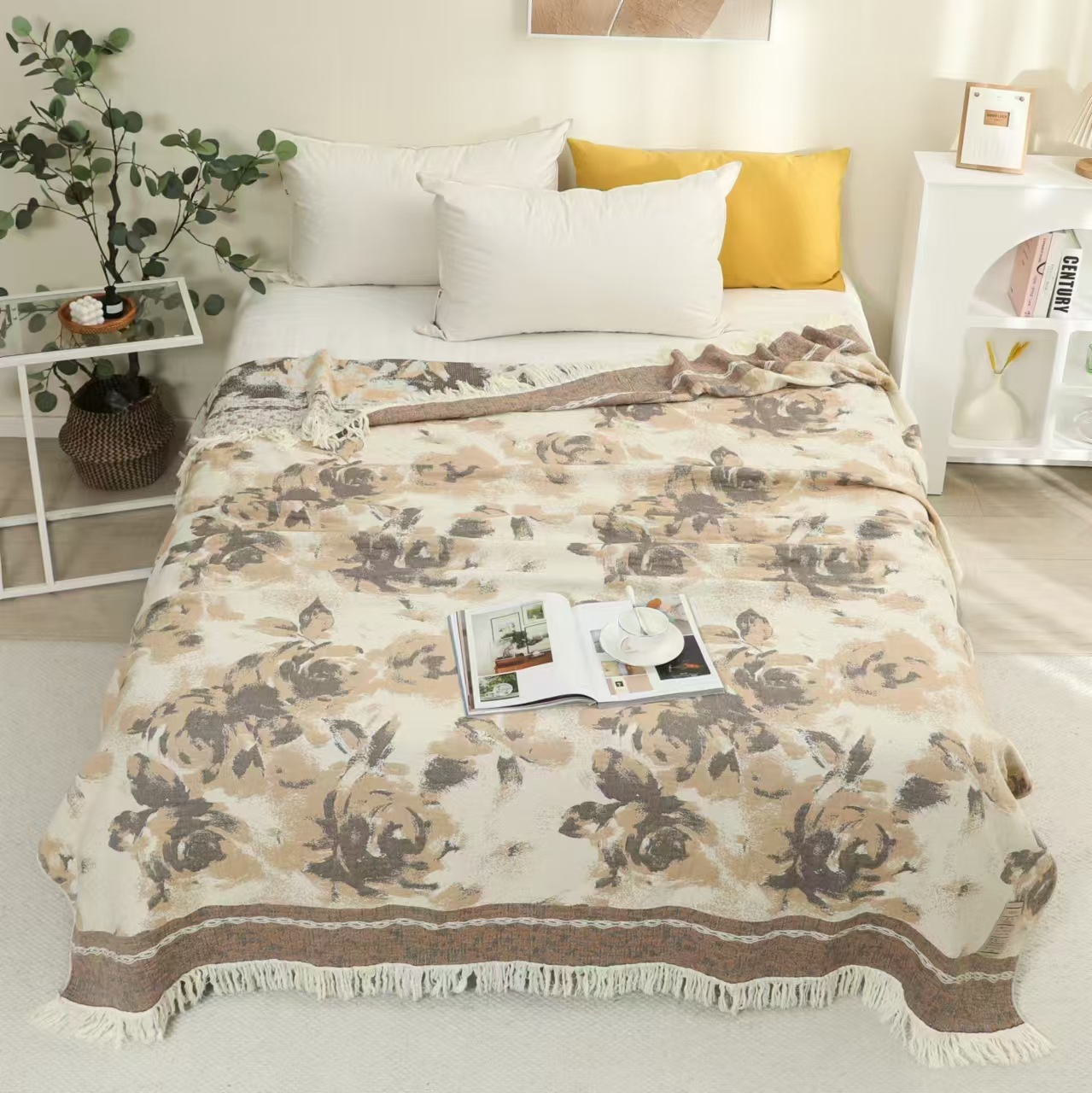 New Summer Blanket For Beds Double Sofa Towel Thin Sheet Single Cool Quilt Cotton Blanket And Bedspread Breathable Comfortable