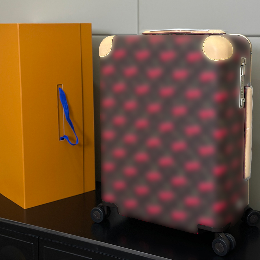 Luggage Suitcases Boarding Case Designer Genuine Leather Carry On Suitcase Luxury 20 inches Spinner Flower Letter Box wheels Trolley Case Password Travel Bag