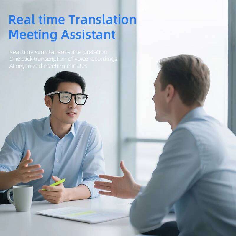 Designer well-known brand AI shooting intelligent office voice assistant video recognition object ENC noise reduction sunglasses