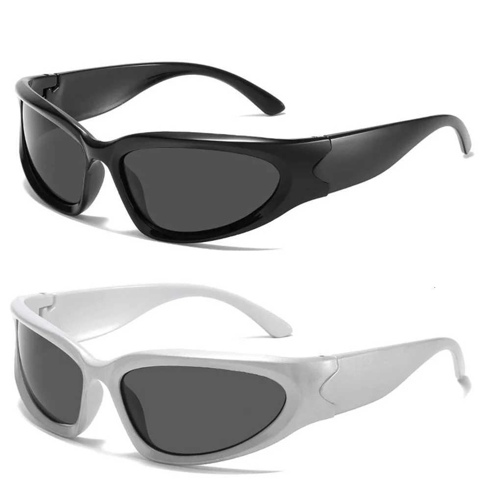 Y2K Cycling Sunes Outdoor Sports S Milnnium Futuristic Sun es UV Protection Sunes Street Shooting Eyewear W250709