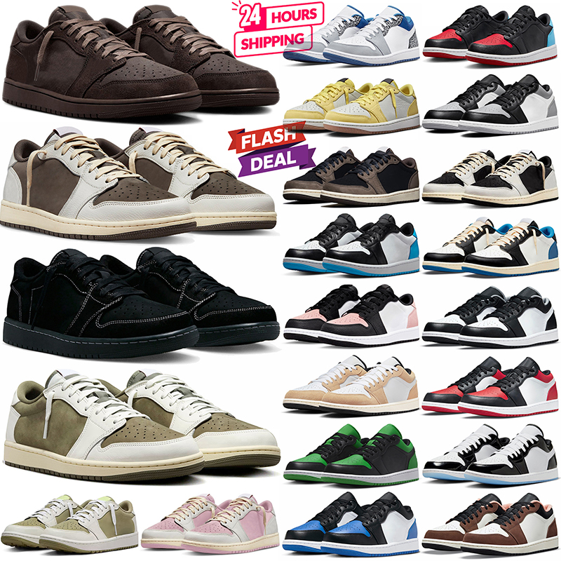 Free Shipping Designer for Men Women 1 Basketball Shoes Sneakers Reverse Mocha Black Phantom Gym Red Bred Toe Court Purple Game Royal Outdoor Sports Trainers