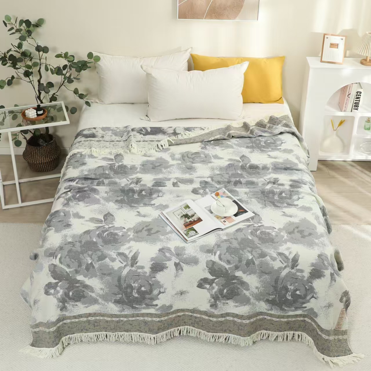 New Summer Blanket For Beds Double Sofa Towel Thin Sheet Single Cool Quilt Cotton Blanket And Bedspread Breathable Comfortable