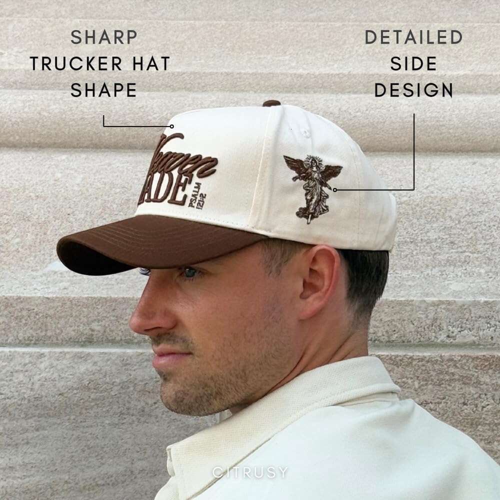 Vintage Faith Forever Trucker Men & Women Christian Cross Jesus Hats Bachelorette Bride Hat Cotton | Snapback