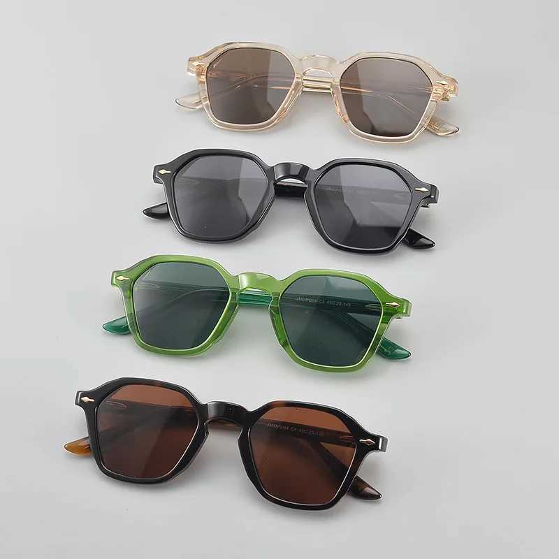 Top Quality Acetate Polygon Polarized Sunglasses for Men Wen Trendy Thick Fe Sunglasses UV400 Anti-glare Sunglasses W250709