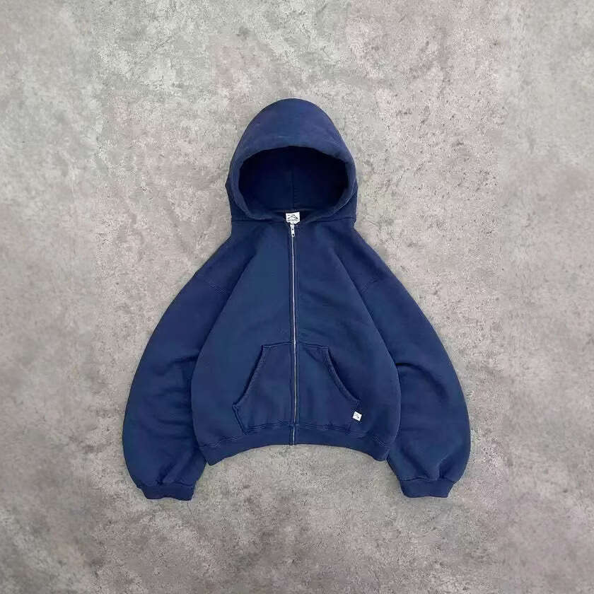Spring Autumn Hooded Zipper Long Sleeve Sports Casual Sweatshirt For Men And Women B5 - view 5