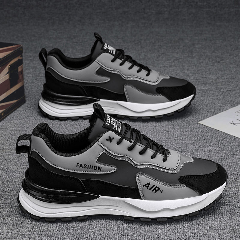 hot Free shipping designer Running Shoes for man sneakers sport outdoor Height Increasing black khaki grey shoes