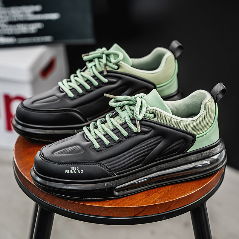 9020- New Fashionable Forrest Gump Shoes for Men, Trendy Brand Soft Bottom, Comfortable Running, Sports, Leisure, Height Increasing, Korean Version Bo