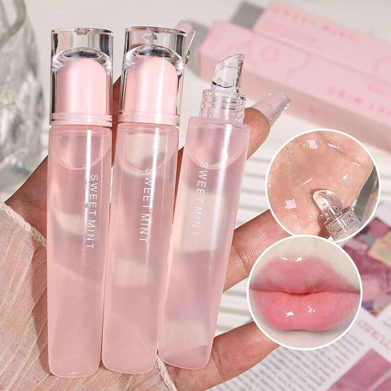 Plumping Jelly Gloss Lasting Moisturizing Transparent Lip Oil Water Light Mirror Liquid Lipstick Women Lips Makeup Cosmetics X250710