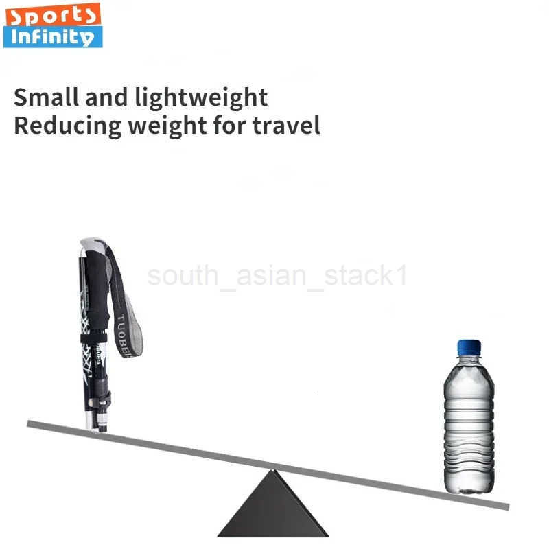 Foldable Trekking Polished Climbing Hiking Stick Telescopic Walking Stick Crutches Walking Cane Outdoor Equipment Self Defense Stick Z250710