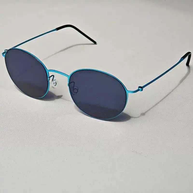 Retro Round Handmade Mens Sunes Brand Designer Mirror Sunshade Lightweight No Screw Anti-reaction for Men 8808 es W250709