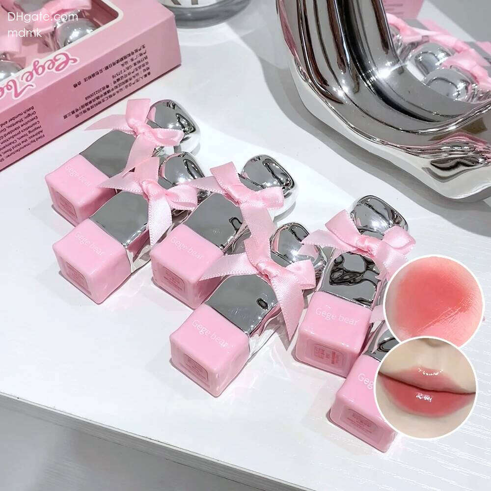 Gegebear Water Gloss Lip Glaze Mirror-like Makeup Not Easy to Stain Cup Valentine's Day Lipstick Set X250710