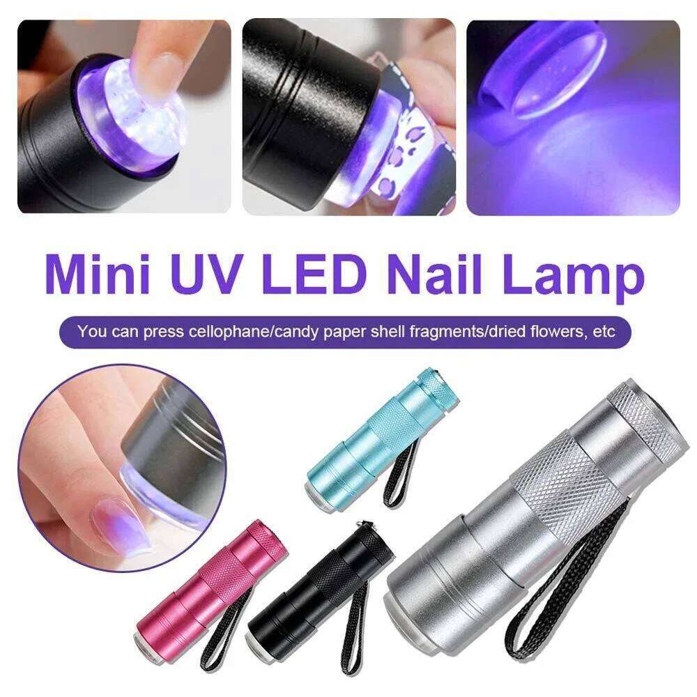 Handheld Press Light UV with Jelly Silicone Art Stamper for Nail Dryer Gel Polish Quick Dry Lamp Tools X250710 X250710