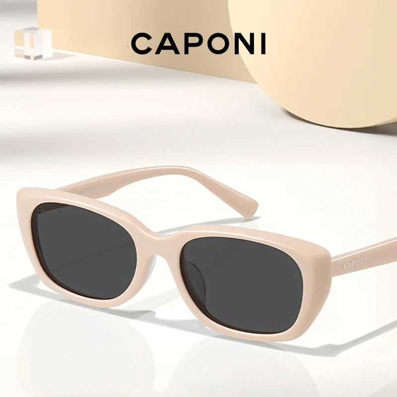 ONY New Design Womens Sunglasses Trendy Rectangular Polarized Sunglasses Acetate Gradient UV400 Eyewear CP2351 W250709