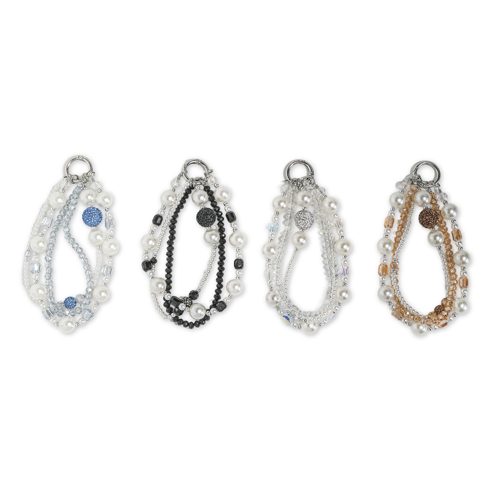 New Handsome and Fashionable Transparent Bead Phone Chain customized mobile phone chain