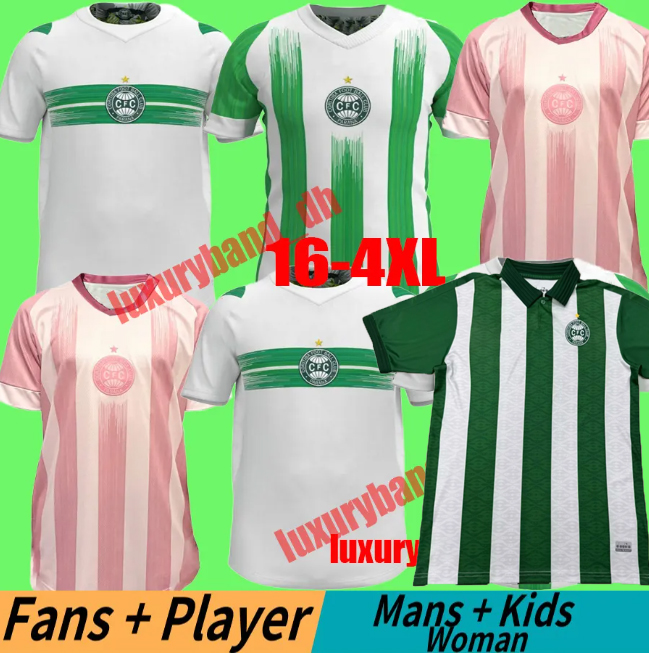 4XL 24 25 26 Coritiba Mens Soccer Jerseys THALISSON FRANSERGIO NATANAEL ROBSON JAMERSON Home White Green Away Special editions Football Shirts Short 2025 2026