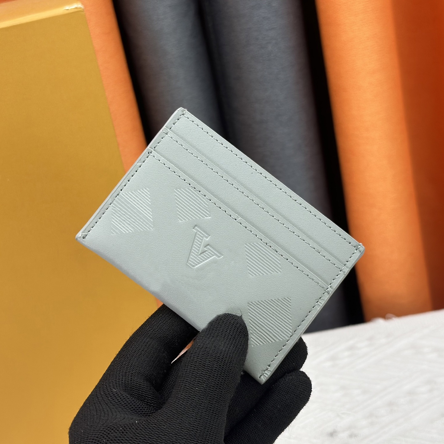 Wallets Holders Card Holders Classic Black embossing Men Women Small Wallet High Quality Credit Card Holder Slim Bank Cardholder with original box
