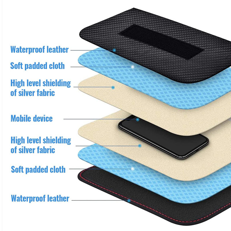 car new design antitheft rfid signal blocking bag for metal detector protection