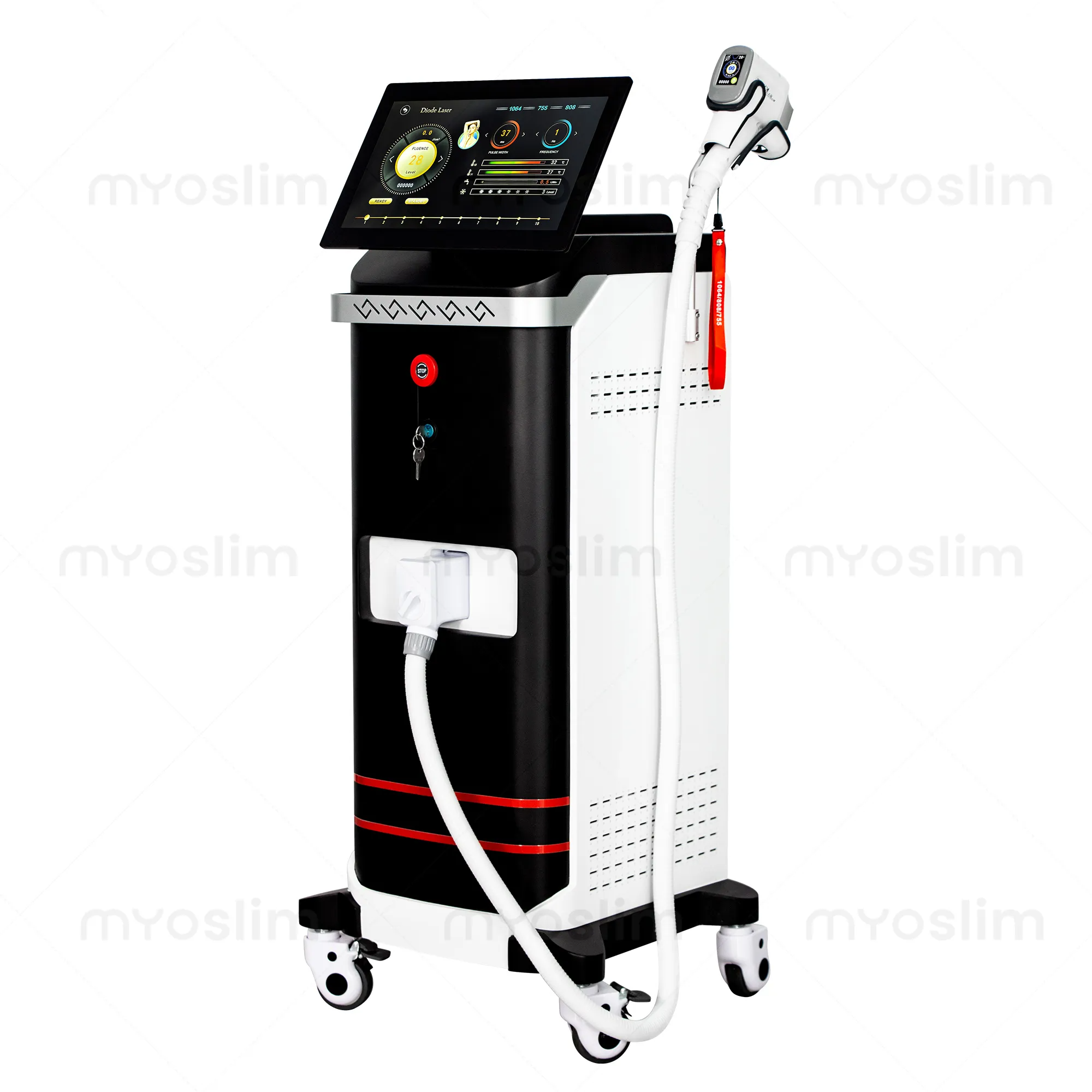 Professional Diode Laser Hair Removal Machine 808nm Painless Device for Full Body Hair Reduction and Skin Rejuvenation with Fast Cooling