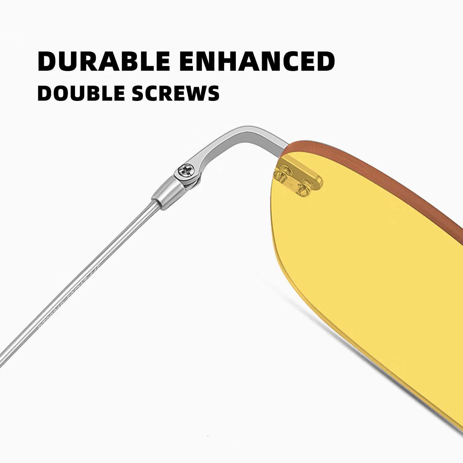 ioni Night Vision Sunglasses Wen High Quality Light Pure Titanium Driving Sunglasses Photochric UV400 BSYS99219 W250709