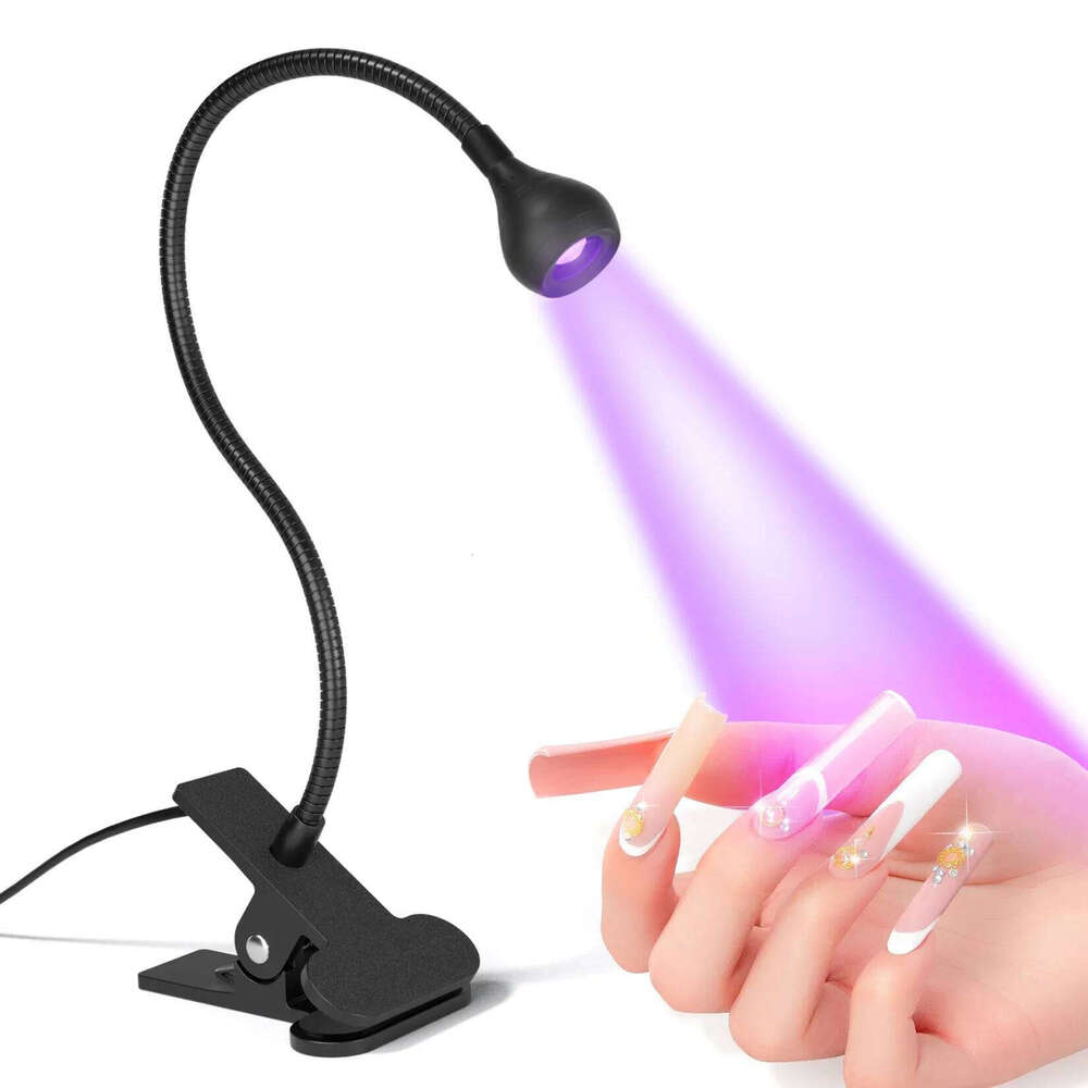 Dryer Light UV Nail lamp 395nm Wavelength Clip-on Desk Mini USB For Gel Nails ongle Manicure Salon Tools X250710