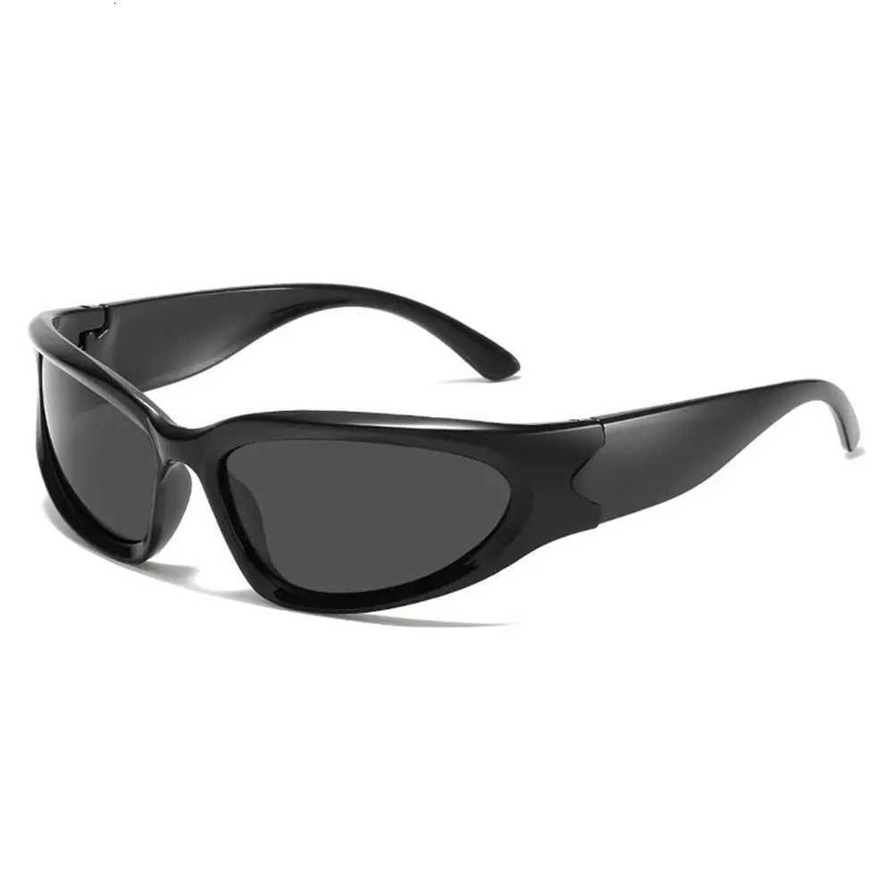 Y2K Cycling Sunes Outdoor Sports S Milnnium Futuristic Sun es UV Protection Sunes Street Shooting Eyewear W250709