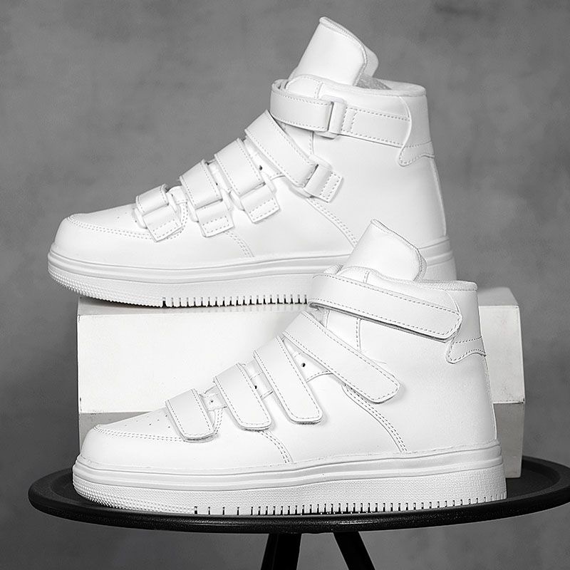 Cross-border sneakers designer Brand shoes Maison Future High Top Sneakers Shoes Front Touch-strap Fastening Leather Round Toe Party Dress Technical C