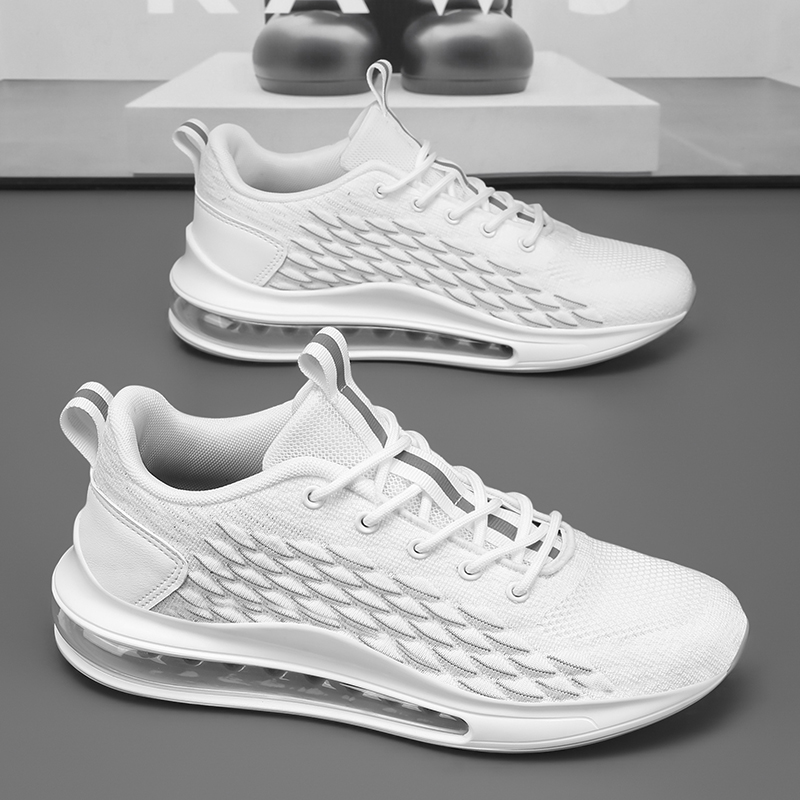 9021- Summer 2025 New Fashionable Sports Mesh Shoes Casual Shoes Men's Breathable Odor proof Sports Shoes Men's Air Cushion Shock Absorbent 