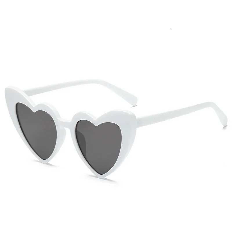 Shaped Sunglasses Wen Cat Eye Fashion Brand Retro Love Black White Eyewear Men Shade UV400 Eyewear W250709