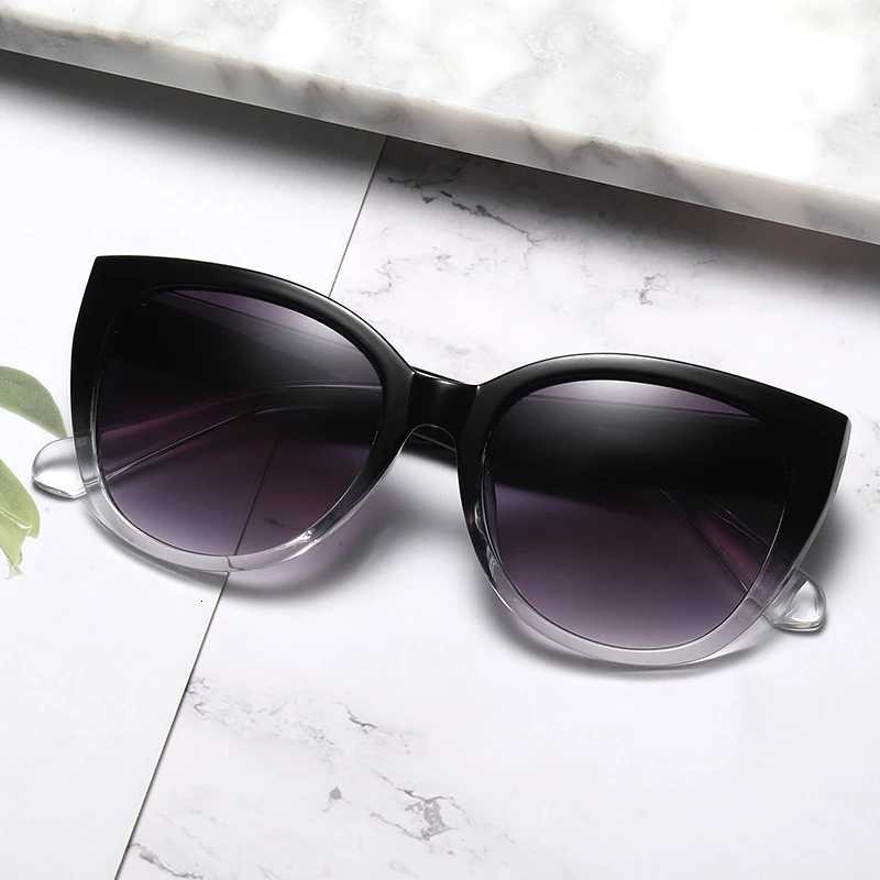Retro Fashion Cat Eye Sunglasses Wen Brand Sun es Gradient ns Simp Wide g Design Unisex Cateye Fa S UV400 W250709