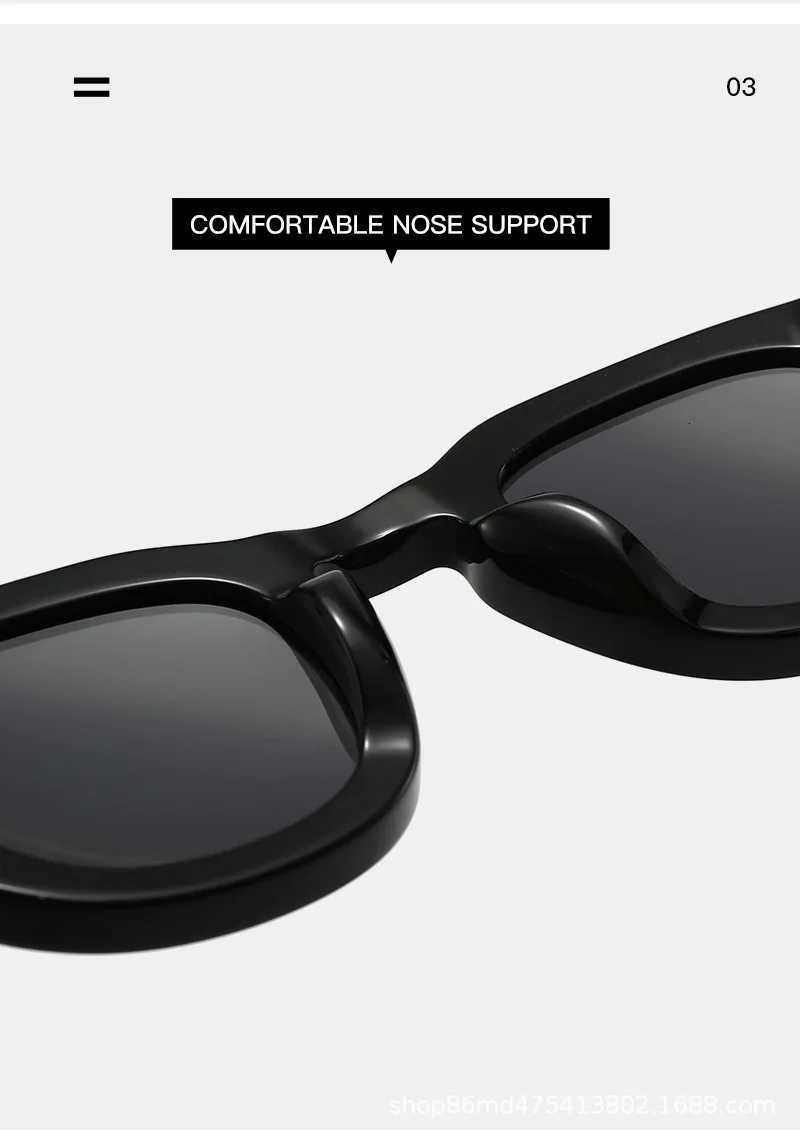 2025 Thick Round Polarized Sunglasses Men ic Black Eyewear Wen Acetate Fashion Eyees Man UV400 Outdoor ES W250709