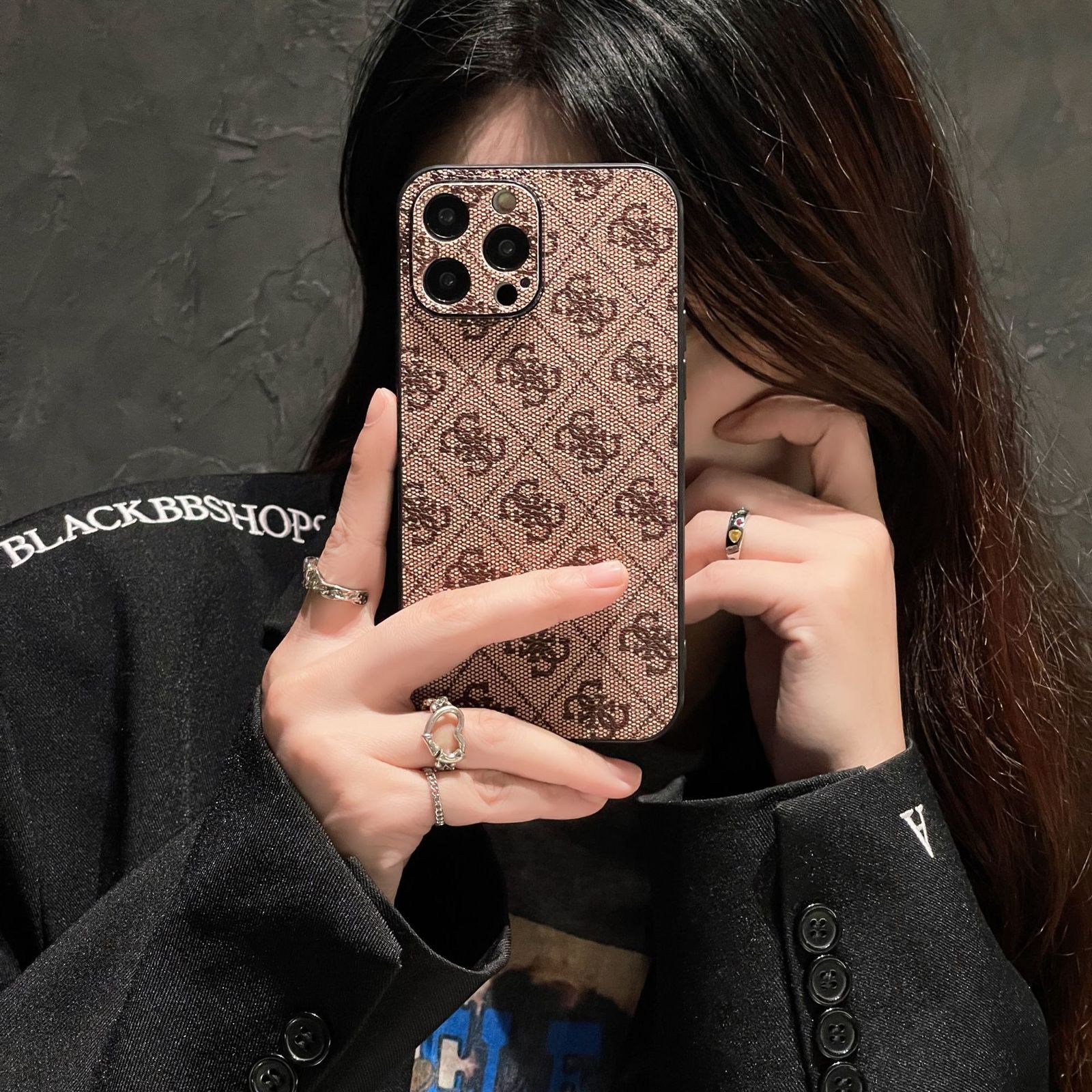 16PRO Full Coverage Protective Case Compatible with Case Shockproof TwoinOne Leather Phone Case 250710