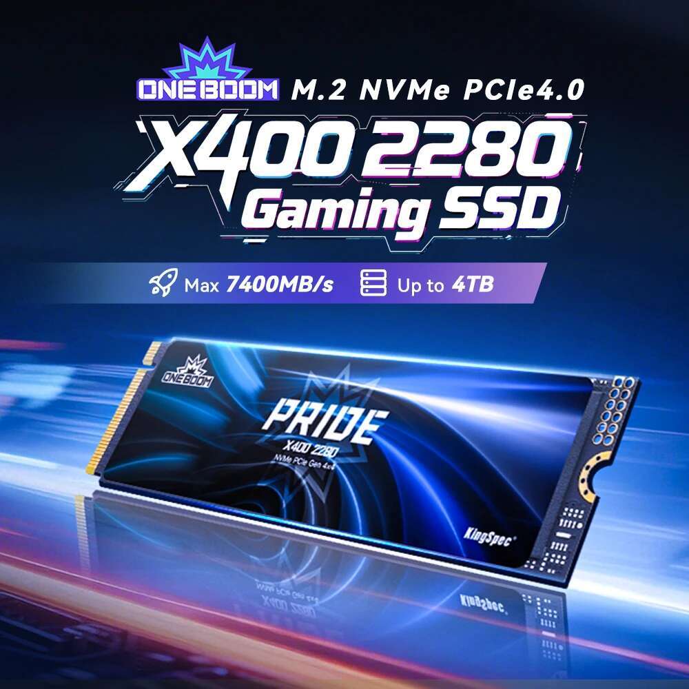 KingSpec SSD M2 PCIe4.0 Gen4 1TB 2TB 4TB NVMe Drive M.2 2280 NVMe Hard Disk Drive Internal Solid State Drives for PS5 Notebook