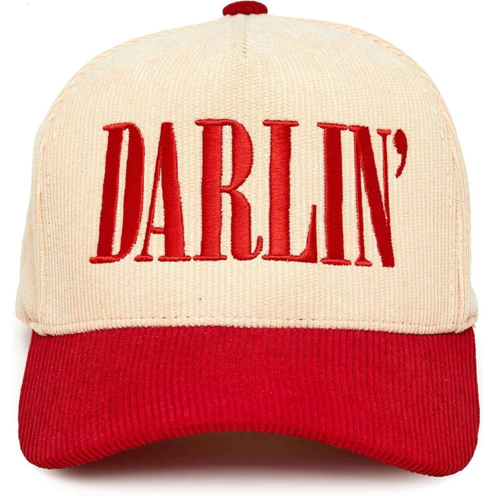 Two Tone Vintage Trucker Hats Men Women Corduroy Trendy Embroidered Baseball Cap Snapback Funny Gifts