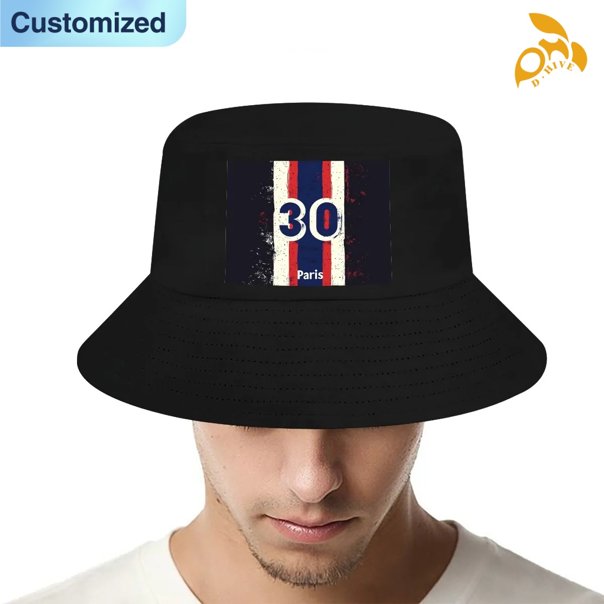 free shipping of customized Adult double-layer fisherman's hat with exquisite patterns from US