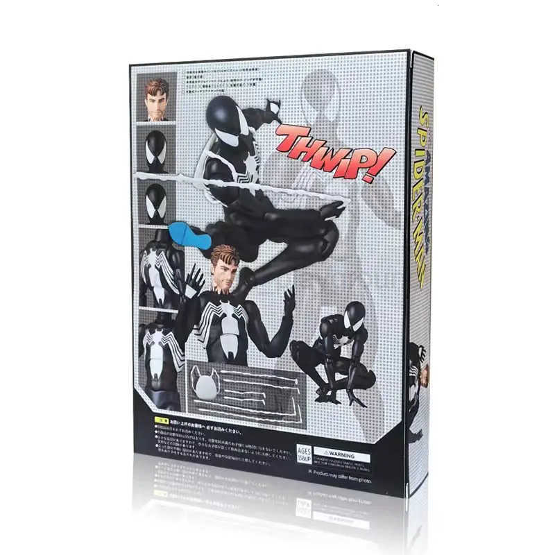 Disney 1/12 MAFEX 147 Anime The Amazing Spider-Man Figure Spider Man Venom KO Version by CT Toys Movable Action Figures Model Toy W250710