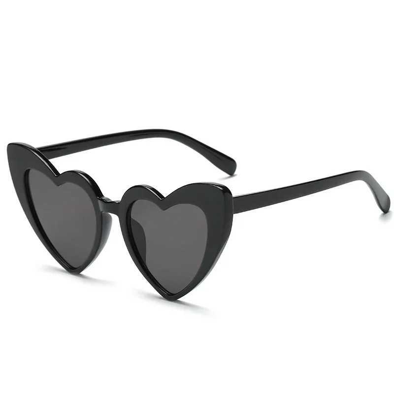 Shaped Sunglasses Wen Cat Eye Fashion Brand Retro Love Black White Eyewear Men Shade UV400 Eyewear W250709